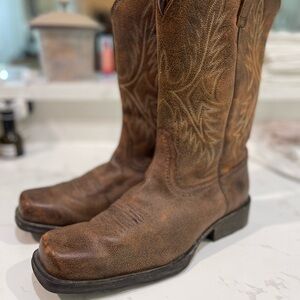 Ariat Brown Leather Cowboy Boots